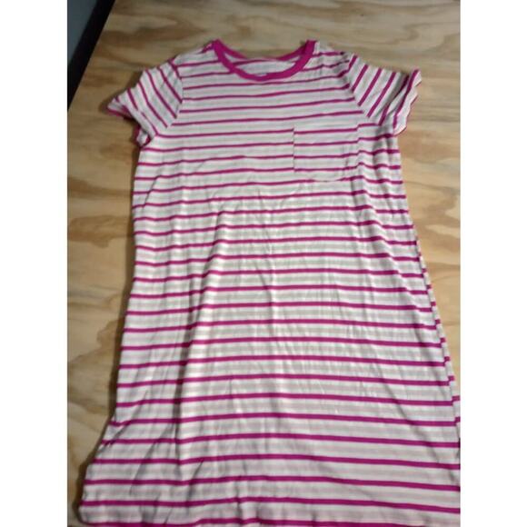 Time and Tru Dress Women's XLarge Stripe Pink - Picture 1 of 1
